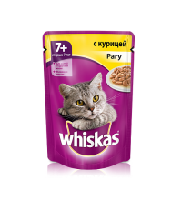Whiskas для кошек старше 7 лет рагу с курицей 85 гр.
